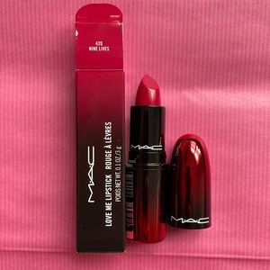 MAC love me lipstick in “nine lives”